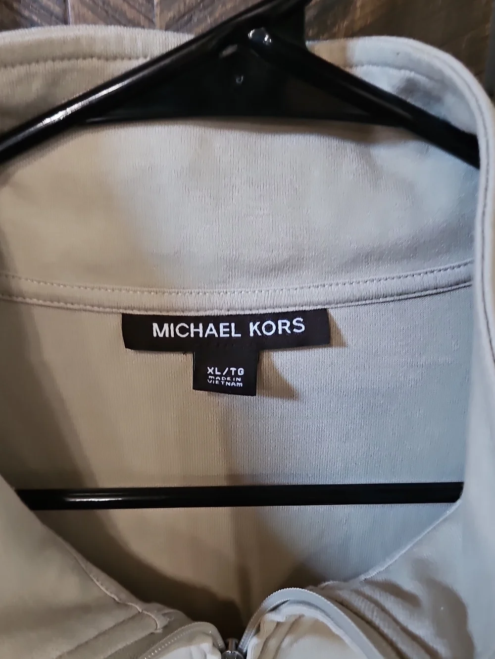 Michael Kors XL Men’s Light Beige Half-Zip KORS Sweatshirt